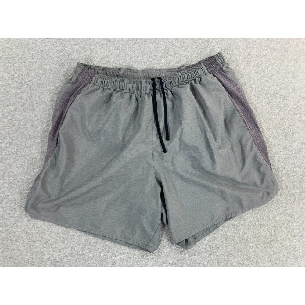 Nike Swoosh Lined Running Shorts (Men's XXL) Gray